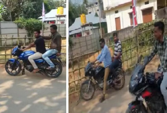 BJP’s Bike Gang Rattled as Unpermitted Rally/ Bike Procession banned in State till Election, Bikes to be ‘Seized’: Violation of Order to Cause Suspensions of SDPO, OCs BJP’s Bike Gang Rattled as Unpermitted Rally/ Bike Procession banned in State till Election, Bikes to be ‘Seized’: Violation of Order to Cause Suspensions of SDPO, OCs